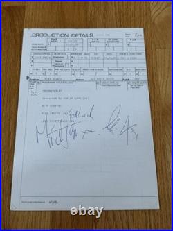 Awesome Mick Jagger Rolling Stones Signed Production Script Beckett LOA