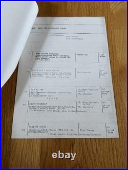 Awesome Mick Jagger Rolling Stones Signed Production Script Beckett LOA