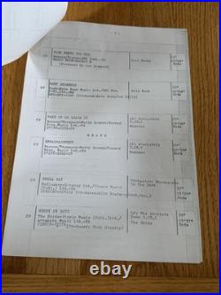 Awesome Mick Jagger Rolling Stones Signed Production Script Beckett LOA
