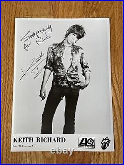 Awesome Vintage Keith Richards Signed Autographed Photo JSA Rolling Stones