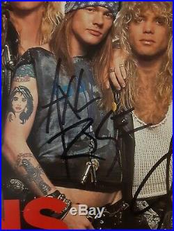 Axl Rose Slash Of Guns N Roses Autographed Signed Rolling Stone Magazine Rare