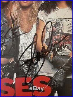Axl Rose Slash Of Guns N Roses Autographed Signed Rolling Stone Magazine Rare