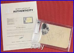 BECKETT slabbed & signed MICK JAGGER autographed 5x 7 LARGE CUT Rolling Stones