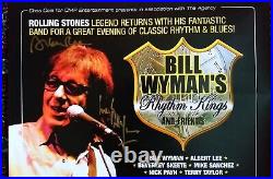 BILL WYMAN HAND SIGNED by 5 Members CONCERT POSTER UK TOUR 2004 Rolling Stones