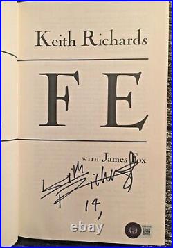 Beckett Certified Rolling Stones Keith Richards Signed Autographed Book Life