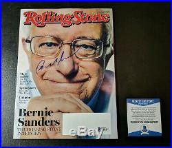 Bernie Sanders Beckett Signed Magazine Autographed Rolling Stone President 2020