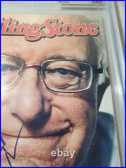 Bernie Sanders Signed ROLLING STONE full Magazine Beckett Slabbed 12-3-2015 RARE