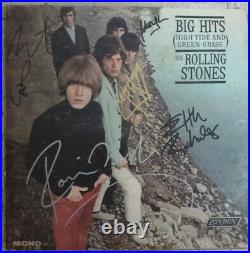 Big Hits (High Tide and Green Grass) The Rolling Stones Autographed By 5 Artists