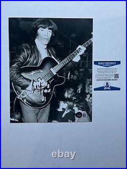 Bill Wyman Rare! Autographed signed Rolling Stones 8x10 photo Beckett BAS coa