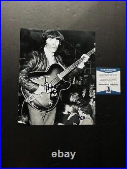 Bill Wyman Rare! Signed autographed Rolling Stones 8x10 photo Beckett BAS Coa