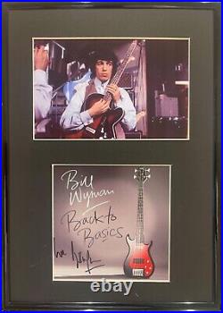 Bill Wyman, Rolling Stones Guitarist, Framed (12' X 8'inch) Hand Signed CD & COA