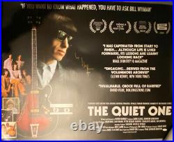 Bill Wyman Rolling Stones Signed 40x30 Quiet One Movie Poster JSA COA Autograph