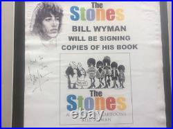 Bill Wyman Rolling Stones Signed Autograph Signature Advertising Book Signing Bill Wyman Rolling Stones Signed Autograph Signature Advertising Book Signing