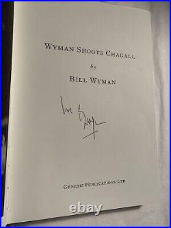 Bill Wyman Shoots Chagall SIGNED x2 Book Genesis Publications Rolling Stones