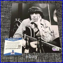 Bill Wyman Signed Autograph 8x10 Photo The Rolling Stones Beckett Bas Coa