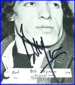 Bill Wyman Signed Autographed Rolling Stones Postcard In Person Uacc Dealer