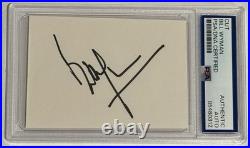 Bill Wyman Signed Cut PSA Authentic Autograph The Rolling Stones Original Member