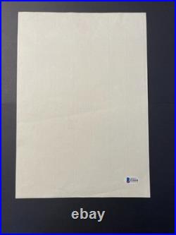 Bill Wyman Signed Letter 1982 Rolling Stones Records Letterhead Beckett Rare