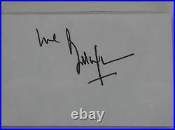 Bill Wyman Signed Slabbed 2.25x3.75 Index Card Cut The Rolling Stones COA