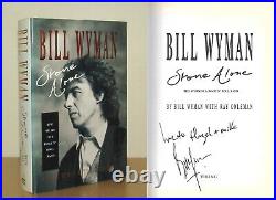 Bill Wyman Stone Alone (Rolling Stones) Signed 1st/1st (1990 First Ed DJ)