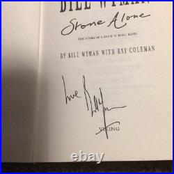 Bill Wyman Stone Alone (Rolling Stones) Signed 1st/1st (1990 First Ed DJ)