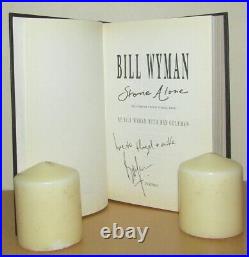 Bill Wyman Stone Alone (Rolling Stones) Signed 1st/1st (1990 First Ed DJ)