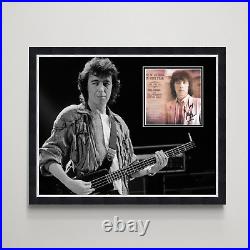 Bill Wyman The Rolling Stones Hand Signed Authentic Autograph Framed Display