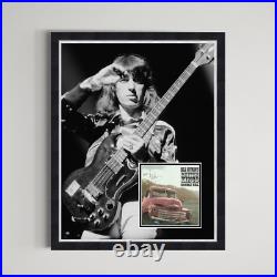 Bill Wyman The Rolling Stones Hand Signed Authentic Autograph Framed Display