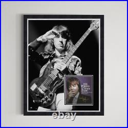 Bill Wyman The Rolling Stones Hand Signed Authentic Autograph Framed Display