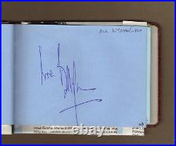 Bill Wyman -original Hand-signed Album Page 2000 Bill Wyman's Rhythm Kings