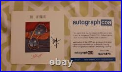Bill Wyman signed autographed Stuff CD booklet cover ACOA COA Rolling Stones