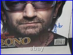 Bono Signed U2 Rolling Stone Magazine The Edge Classic Rock Autograph Jsa Loa