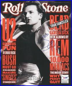Bono U2 Authentic Signed 1992 Rolling Stone Magazine Autographed PSA/DNA #V16117