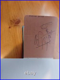 Brian Jones & Mick Jagger original autographs got on 17/10/65 Granada Tooting