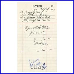 Brian Jones Signed 1967 Granny Takes A Trip London Receipt Bill Wyman Archive UK