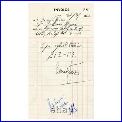 Brian Jones Signed 1967 Granny Takes A Trip London Receipt Bill Wyman Archive UK Brian Jones Signed 1967 Granny Takes A Trip London Receipt Bill Wyman Archive UK