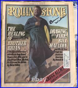 Brian Wilson, Signed Autographed, Rolling Stone magazine