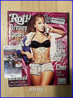 Britney Spears SIGNED JSA COA Rolling Stone AUTOGRAPHED