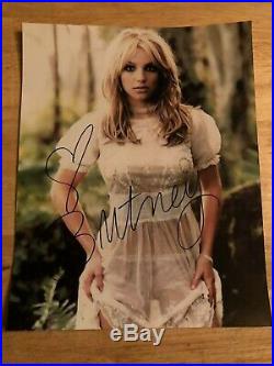 Britney Spears Sexy Signed Autographed With COA Rolling Stone + 2 8X10 Pics Read