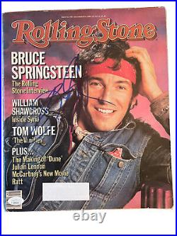 Bruce Springsteen Rolling Stone Born in the USA Signed Autographed JSA COA