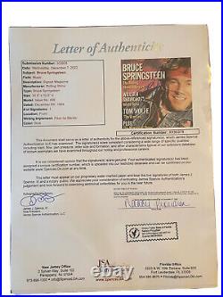 Bruce Springsteen Rolling Stone Born in the USA Signed Autographed JSA COA