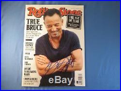 Bruce Springsteen Signed Rolling Stone Magazine BAS COA LOA Autograph #A11665