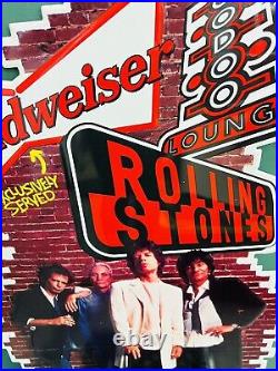 Budweiser Vintage 1994 Rolling Stones Voodoo Lounge Tin 20x30