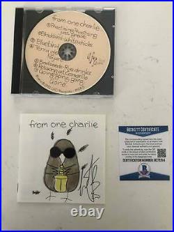 CHARLIE WATTS Autograph Signed from one charlie CD Rolling Stones Beckett Auth