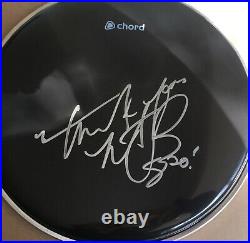 CHARLIE WATTS HAND SIGNED AUTOGRAPH DRUMSKIN. THE ROLLING STONES 12 Inch Skin