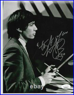 CHARLIE WATTS SIGNED AUTOGRAPHED ROLLING STONES 8x10 PHOTO DRUMMER PSA/DNA