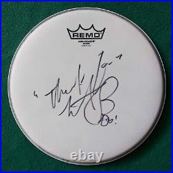 CHARLIE WATTS The Rolling Stones signed DRUMHEAD autograph