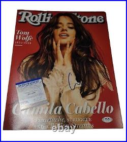 Camila Cabello Rolling Stones Cover Signed Autograph Music 11x14 Photo PSA