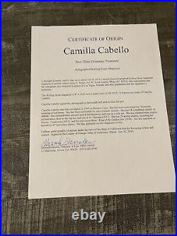 Camilla Cabello signed Rolling Stones Magazine with dual COAs