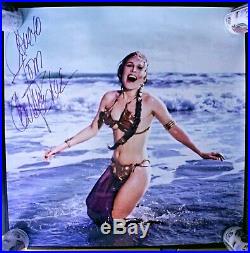 Carrie Fisher Leia Slave Bikini SIGNED AUTOGRAPH 20x20 Photo Rolling Stone shoot